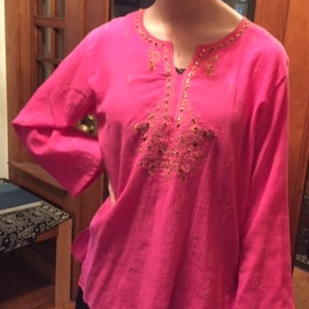 Red dressy blouse